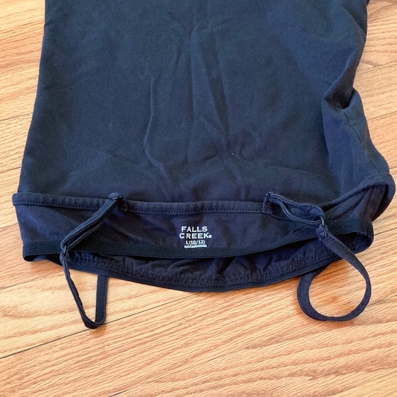 Bundle of three black girl’s size Large (10-12) camisoles with adjustable straps - Picture 4 of 8